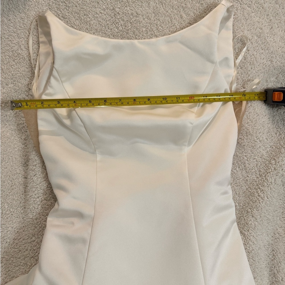 MIKAELLA wedding gown by PALOMA BLANCA backless in satin in Small/XS - Picture 8 of 15